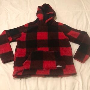 Black Jack vintage inspired 1999 Buffalo red and black hoodie with full pocket